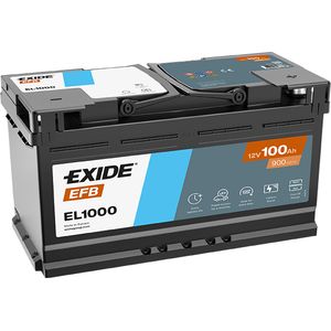 Exide 019 EFB Car Battery 100Ah EL1000
